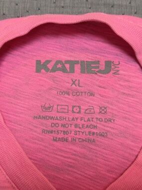 Katie J NYC Pink T-Shirt Girls XL